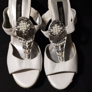 White House Black Market espadrille wedge sandal